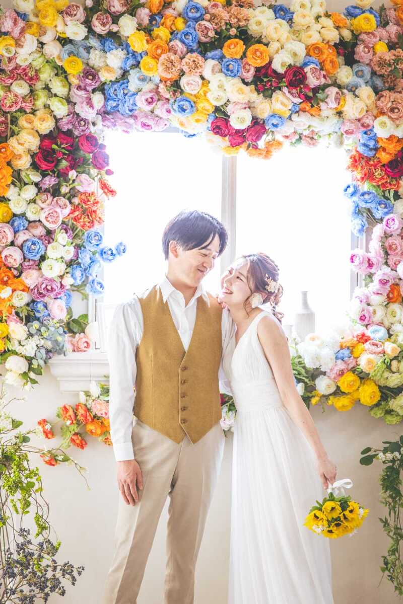 梅雨シーズンの撮影? スタジオで叶える2人の“晴れ姿”