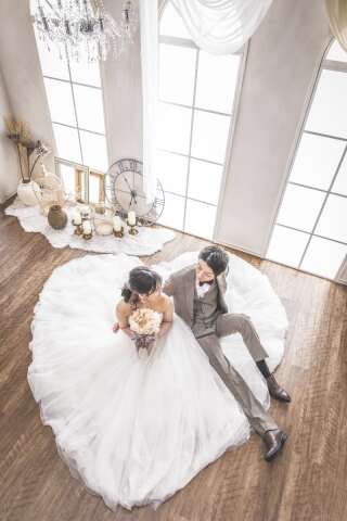 ドレスを活かしたショット