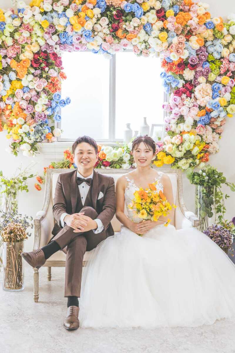 梅雨シーズンの撮影? スタジオで叶える2人の“晴れ姿”