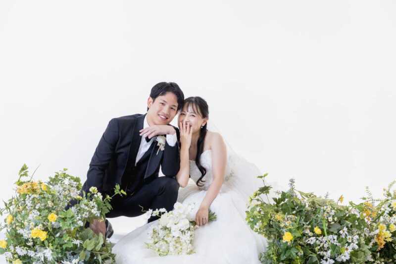梅雨シーズンの撮影? スタジオで叶える2人の“晴れ姿”