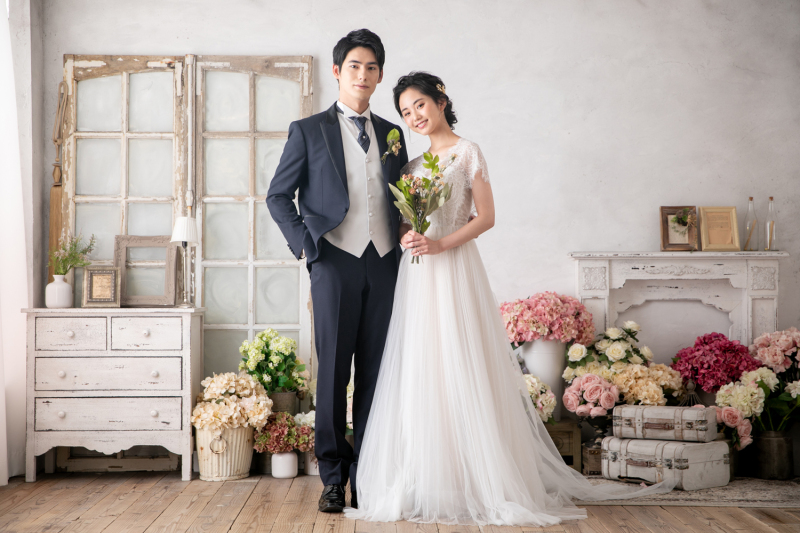 年賀状にも 定番ポーズ ドレス編 公開日 21年10月23日 Claire宇都宮今泉店 栃木県でフォトウェディング探すならphotorait