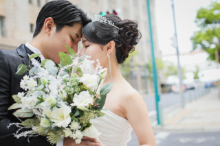 ブーケのベストな位置って？？