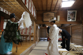 神前式の撮影