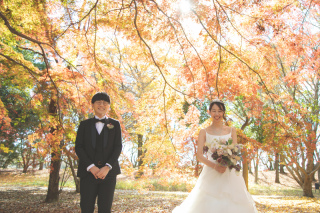 お二人の大好きな「秋」の中で