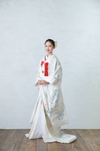 和装紹介【UC01】鶴と亀甲と青海波と七宝つなぎ