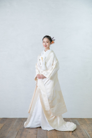 和装紹介【UW02】鶴と紗綾形