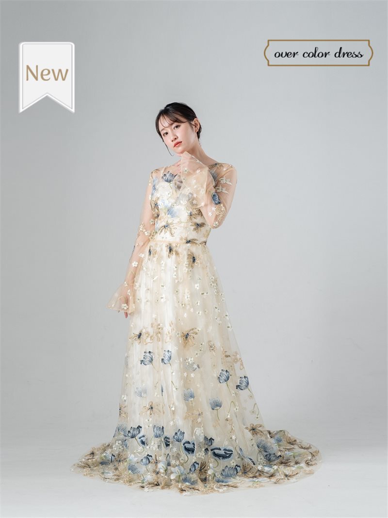 カラードレスのご紹介♪オーバーカラードレス　「Posey‑ポージー‑」