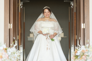 【Mavieシリーズ】王道エレガントなAラインドレス「ロンタン」