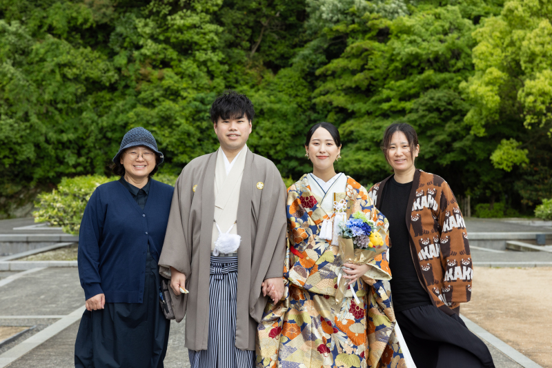 爽やかな季節におすすめ。和装で二の丸ロケーションフォト