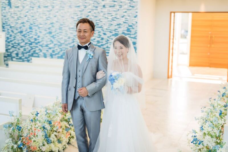 ベール越しの新婦様 = 美しい