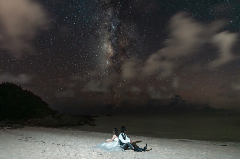\ 夜空に輝く星とともに✧ /宮古島で残す幻想的なフォトウェディング