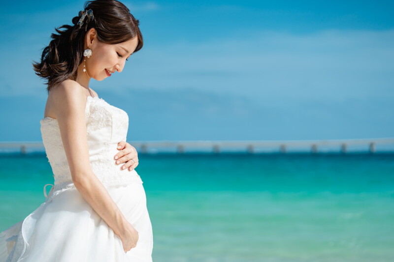 \宮古島ビーチで叶える/マタニティフォトもおすすめ!
