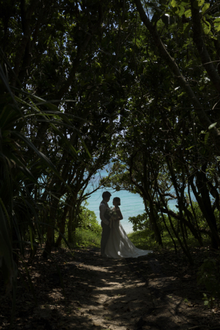 宮古島の青いビーチ撮影!!