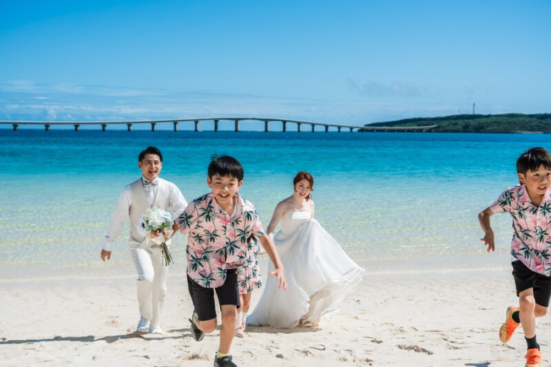 家族みんなで楽しむ♡宮古島フォトウェディング*