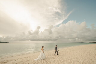 宮古島の夕暮れに包まれて*ロマンティックなサンセットフォト♪