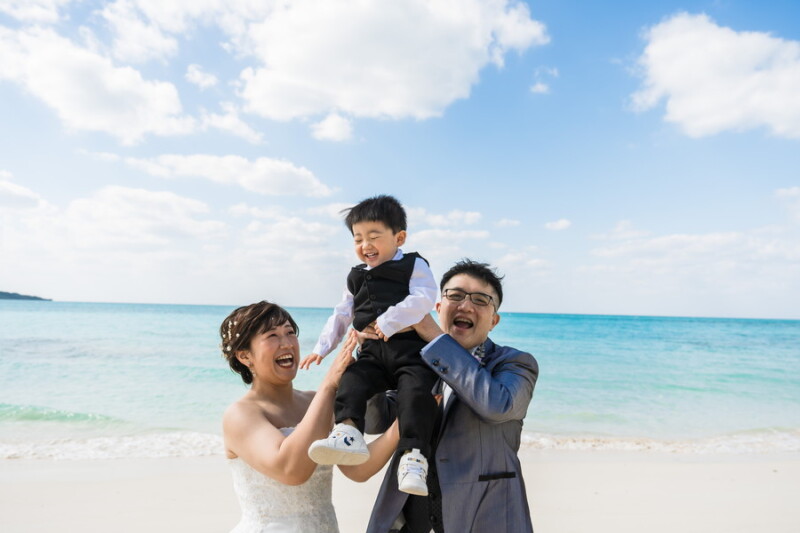 宮古島で深まる家族の絆♡特別なフォトウェディング