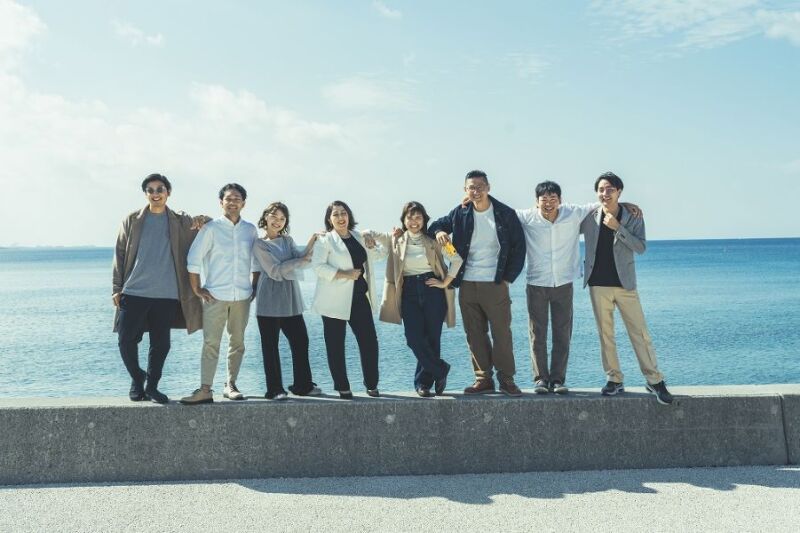Aラインドレス in MIYAKO BEACH