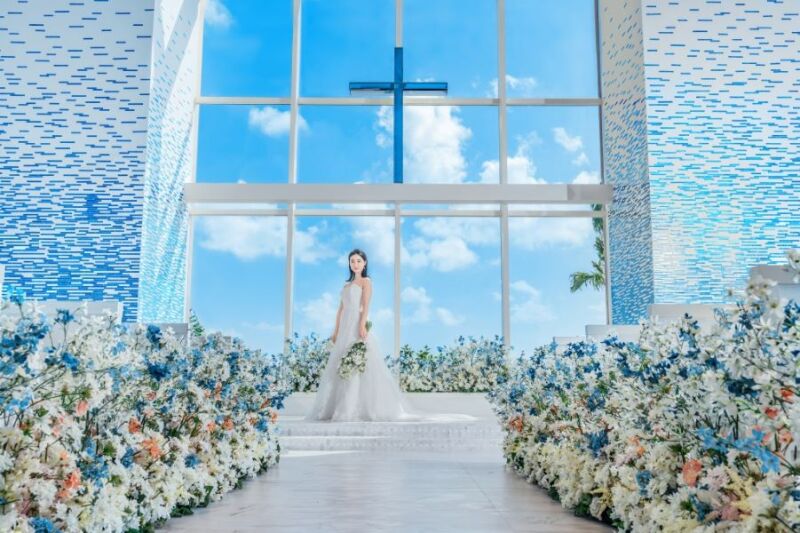 ベール越しの新婦様 = 美しい