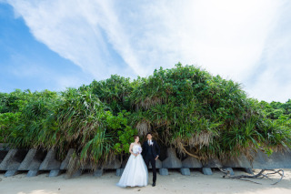 ブルーなスカイとナイスなオフタリ♡