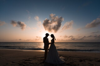 宮古島・サンセットでベールショット♡♡♡