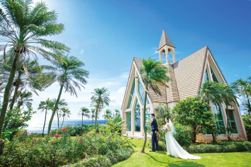 Aラインドレス in MIYAKO BEACH