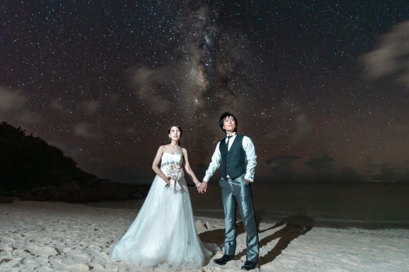 \ 夜空に輝く星とともに✧ /宮古島で残す幻想的なフォトウェディング