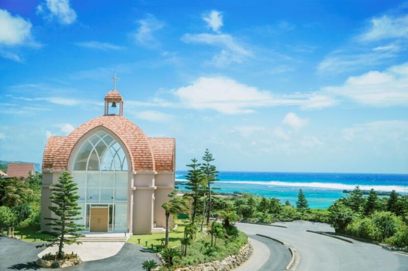 Aラインドレス in MIYAKO BEACH