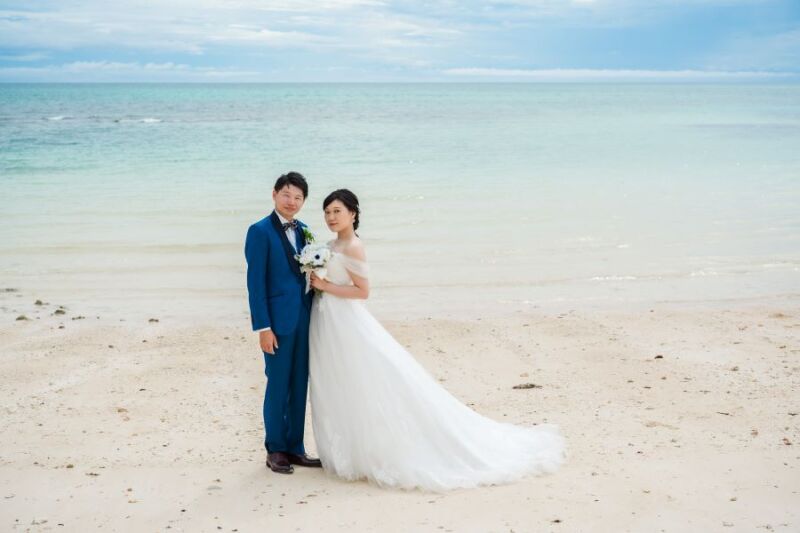 Aラインドレス in MIYAKO BEACH