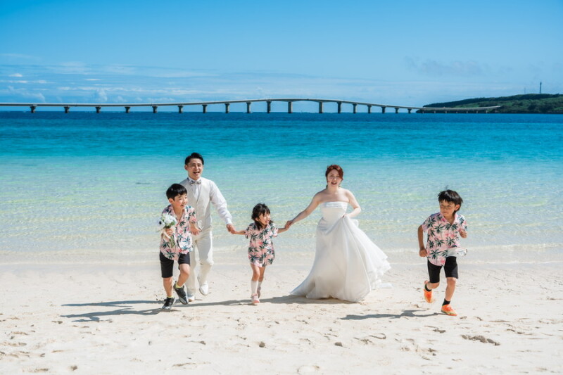 ＼家族みんなで楽しむ♡／宮古島フォトウェディング＊