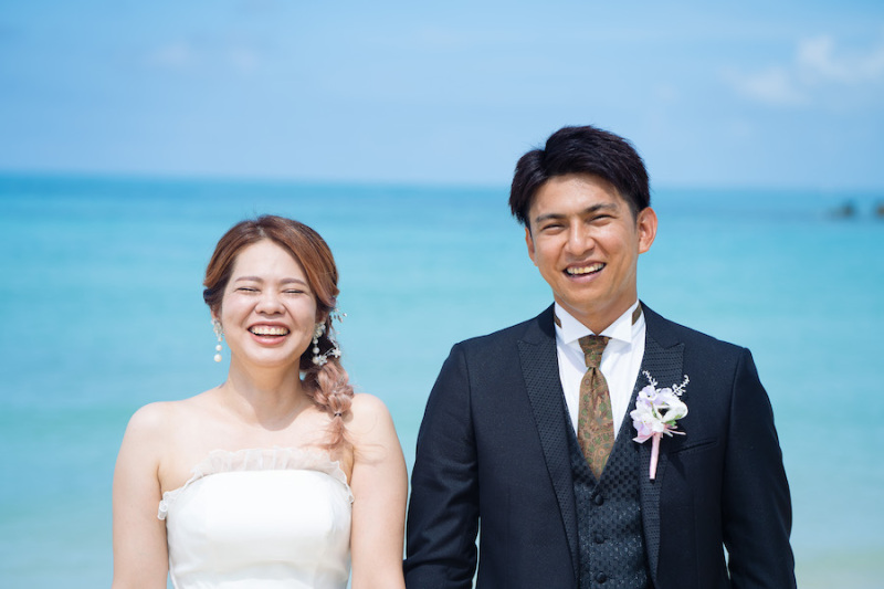 ブルーなスカイとナイスなオフタリ♡