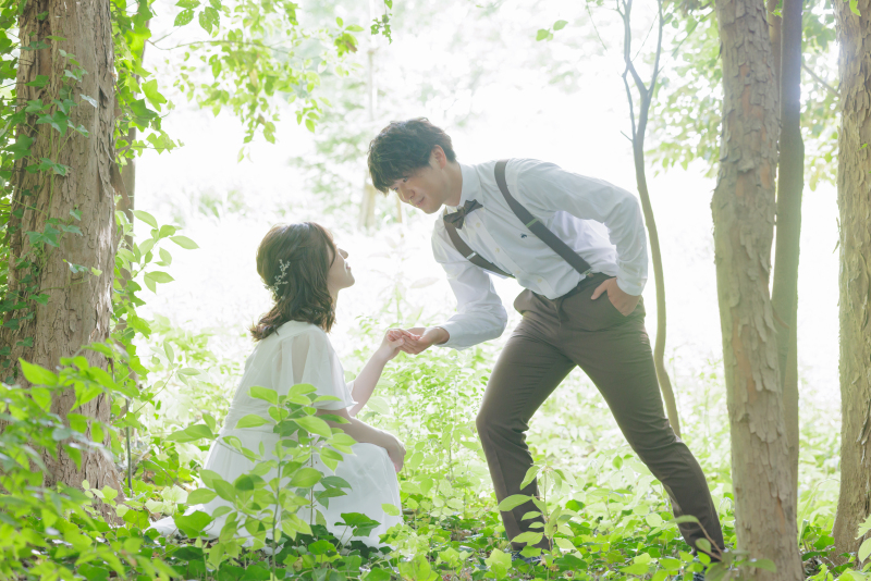 いよいよ新緑の季節!梅雨に入る前の前撮りがおすすめ♪