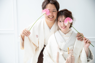 淡い色でおしゃれに着こなす現代和装♡