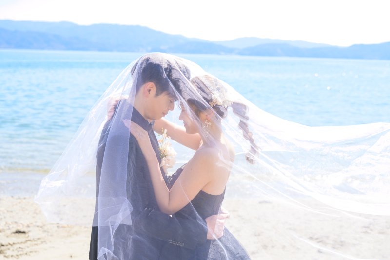 ベールを使ったショット♪