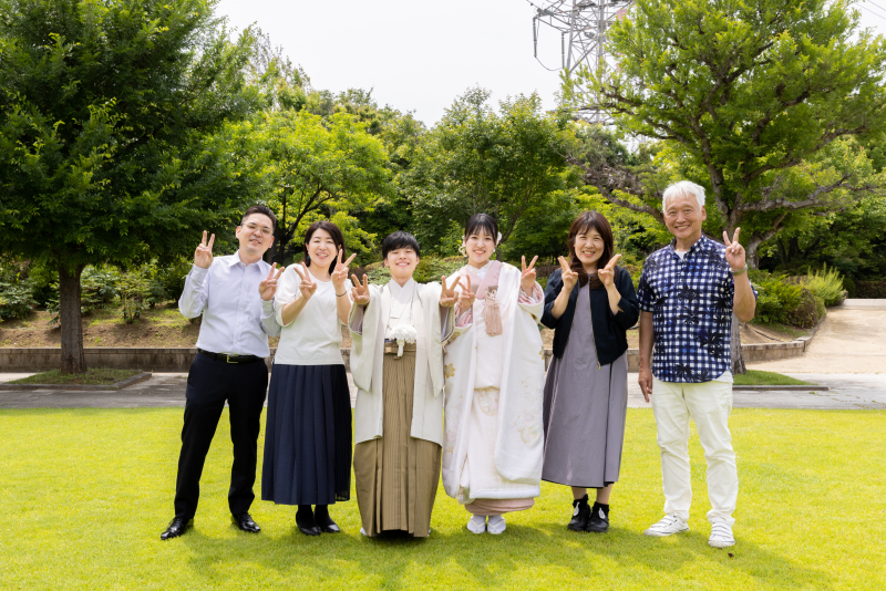 大切なお写真をご家族様との撮影◎
