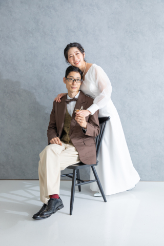 カジュアルなフォトウェディングも可愛い♪