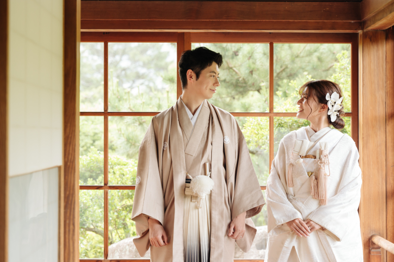 淡い色でおしゃれに着こなす現代和装♡