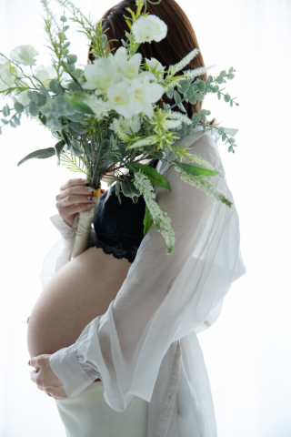 マタニティ撮影も可能なスタジオ♪