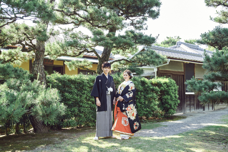 和装撮影の方必見!日本庭園での和装撮影♪