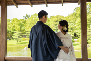 和装のロケーションもおすすめ!大阪城、大仙公園、慶沢園、旧藤田邸から選べます^^