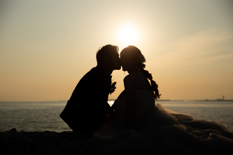 ロケーション撮影ならではのサンセット撮影✨