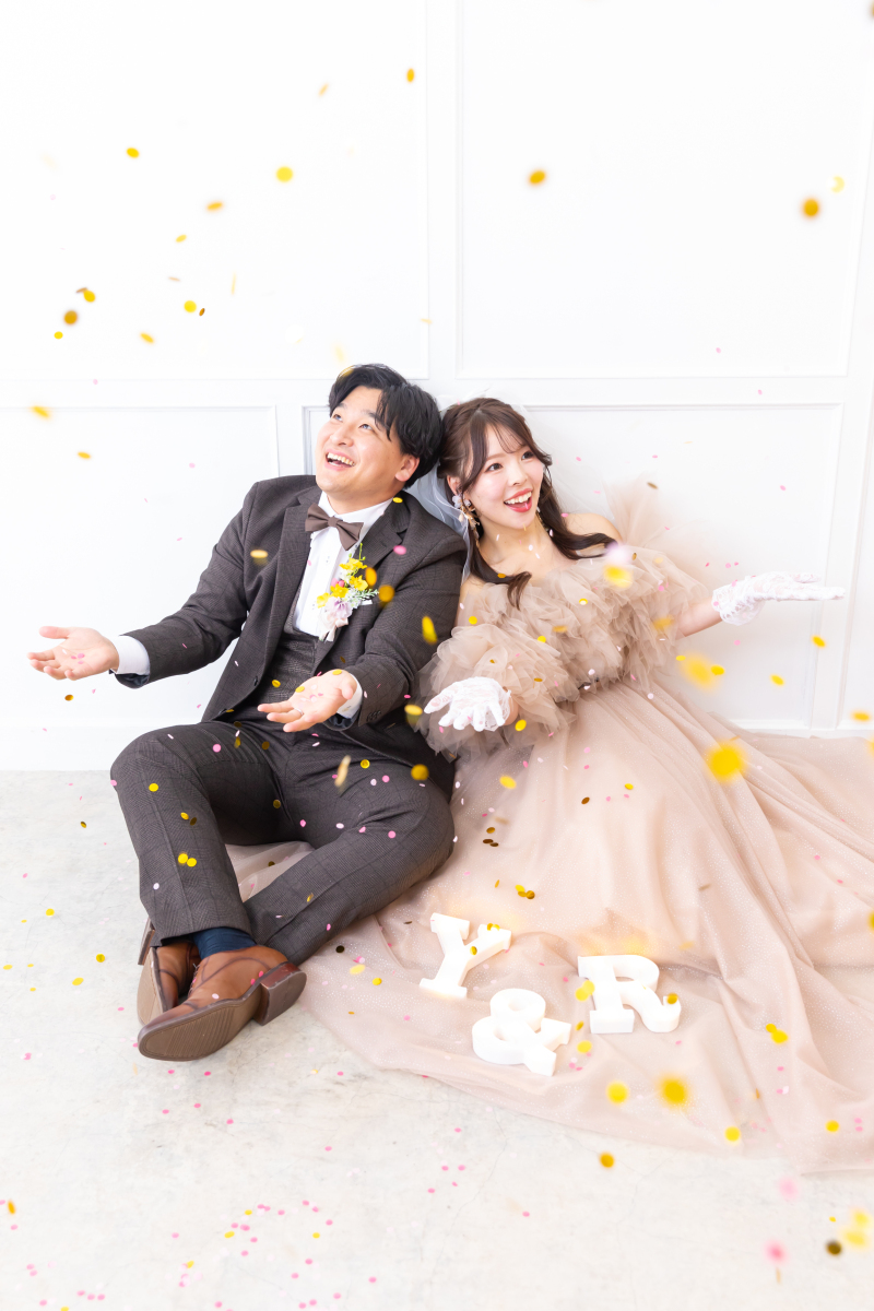コンフェッティでよりお写真を華やかに♡
