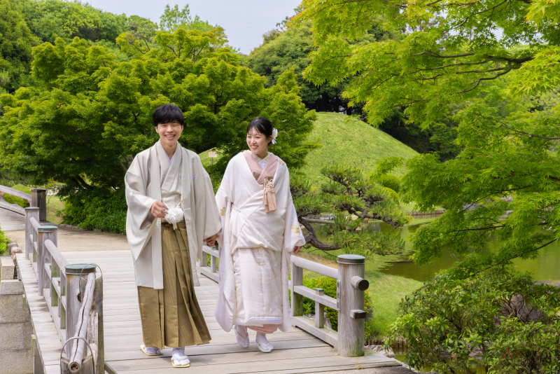 淡い色でおしゃれに着こなす現代和装♡