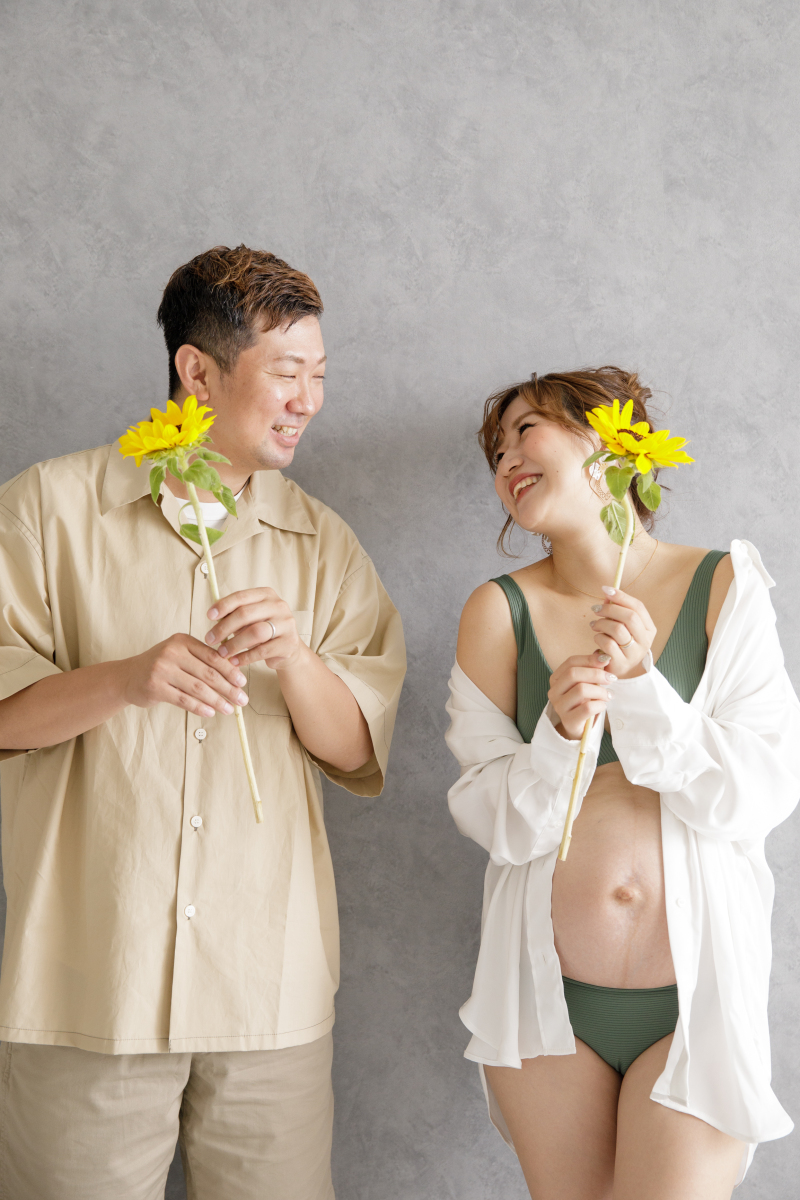 季節感を取り入れた『 夏生まれ 』マタニティフォト！
