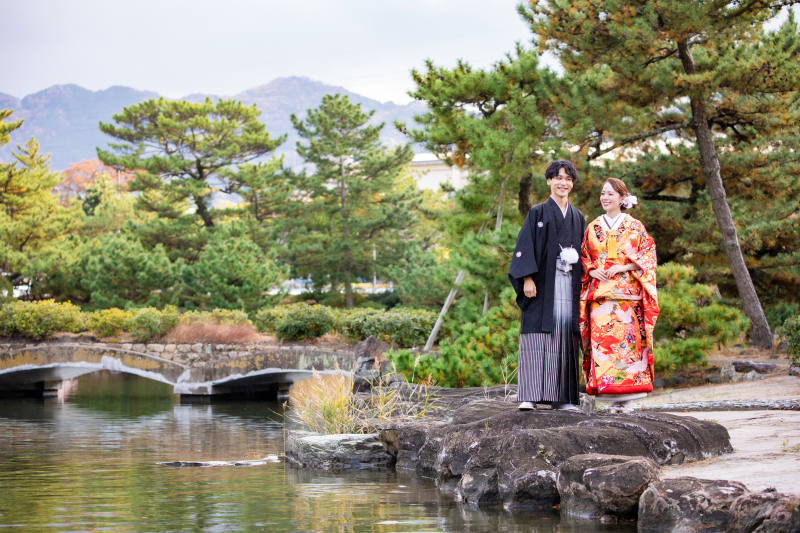 早期予約でお得に!紅葉も受付開始!日本庭園でも◎和装1点ロケーション撮影のご紹介