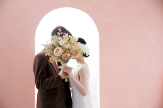 オシャレな背景で撮影♫