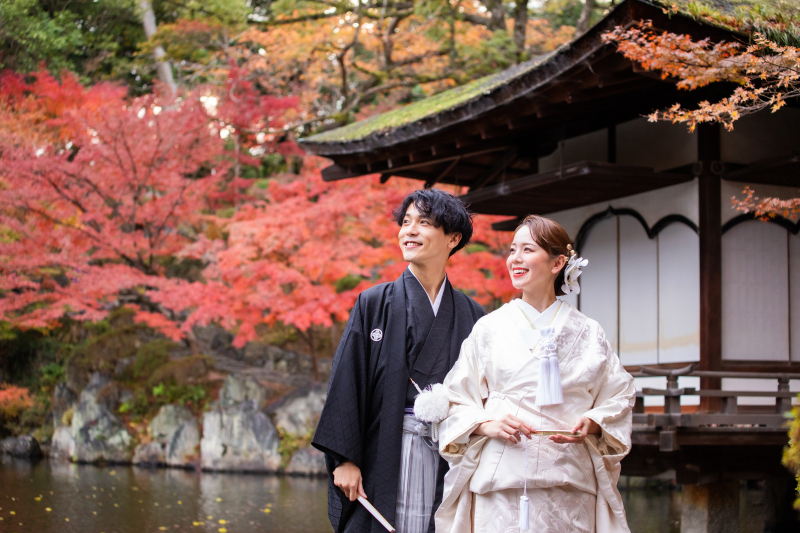 早期予約でお得に!紅葉も受付開始!日本庭園でも◎和装1点ロケーション撮影のご紹介