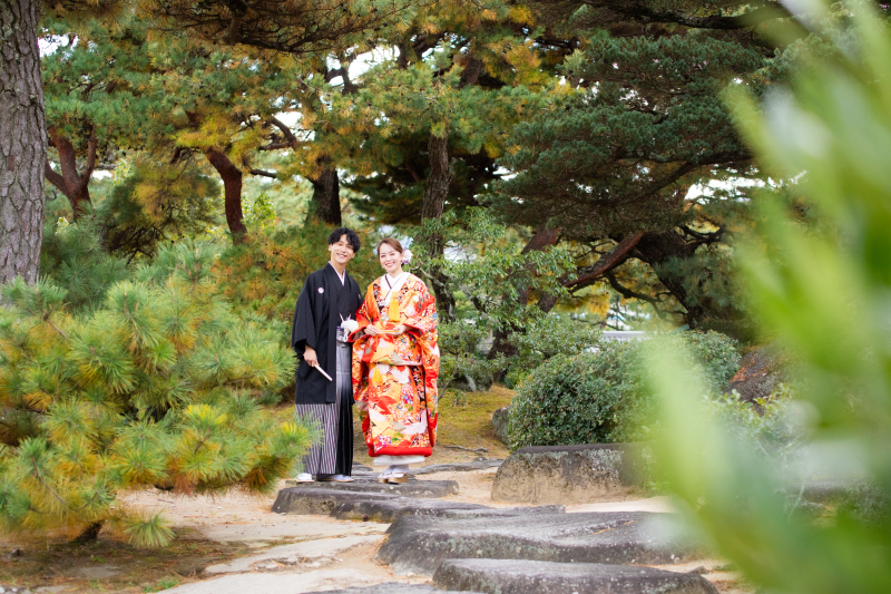 早期予約でお得に!紅葉も受付開始!日本庭園でも◎和装1点ロケーション撮影のご紹介