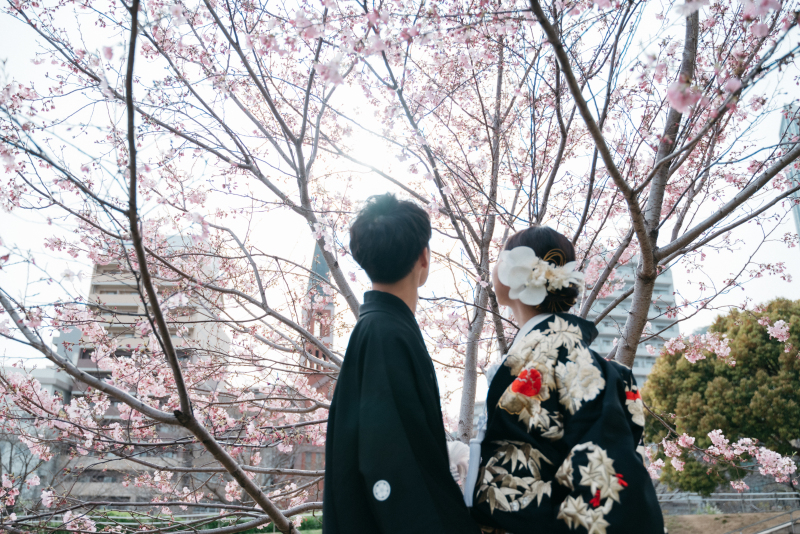 スタジオもロケーションも◎桜ロケもOK！洋装+和装185,000円！