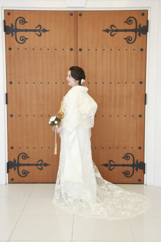 夏でも快適♪オーガンジーの白無垢のご紹介