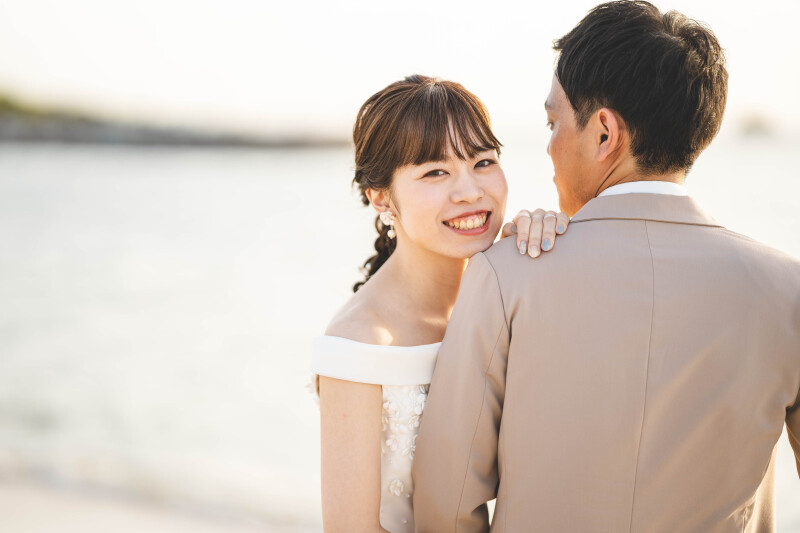 暖かな光に包まれながら♡ロマンチックなサンセット撮影